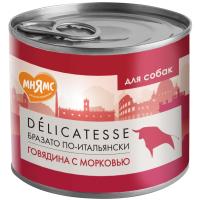 Влажный корм Мнямс Паштет из говядины с морковью для собак всех пород "Бразато по-итальянски" 200 г