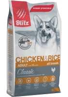 Blitz Adult Chicken Rice корм для собак с курицей и рисом