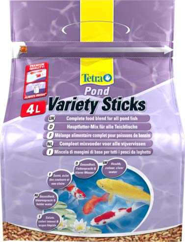 Tetra Pond Variety Sticks корм для прудовых рыб (3 вида палочек) 4 л