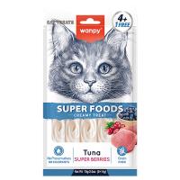 Лакомство Wanpy Cat для кошек «нежное пюре» из тунца с ягодами 70 г