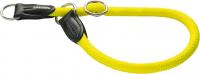 Hunter ошейник-удавка для собак Freestyle Neon 55/10 нейлоновая желтый неон