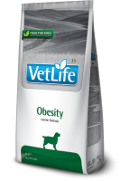Корм Farmina VetLife Obesity для собак для снижения избыточного веса и при сахарном диабете