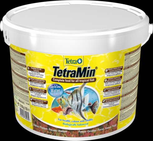 TetraMin корм для всех видов рыб в виде хлопьев 10 л (ведро)