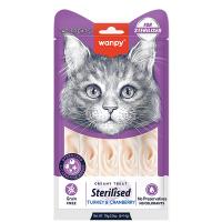 Лакомство Wanpy Cat для стерлизованных кошек «нежное пюре» из тунца с клюквой 70 г