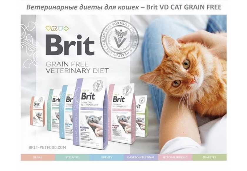 Ветеринарные диеты для кошек от Brit