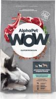 Сухой корм AlphaPet WOW Superpremium для собак средних пород с чувствительным пищеварением с ягненком и бурым рисом