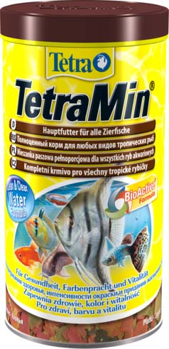 TetraMin корм для всех видов рыб в виде хлопьев 1 л