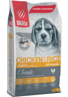 Blitz Puppy Chicken корм для щенков с курицей и рисом