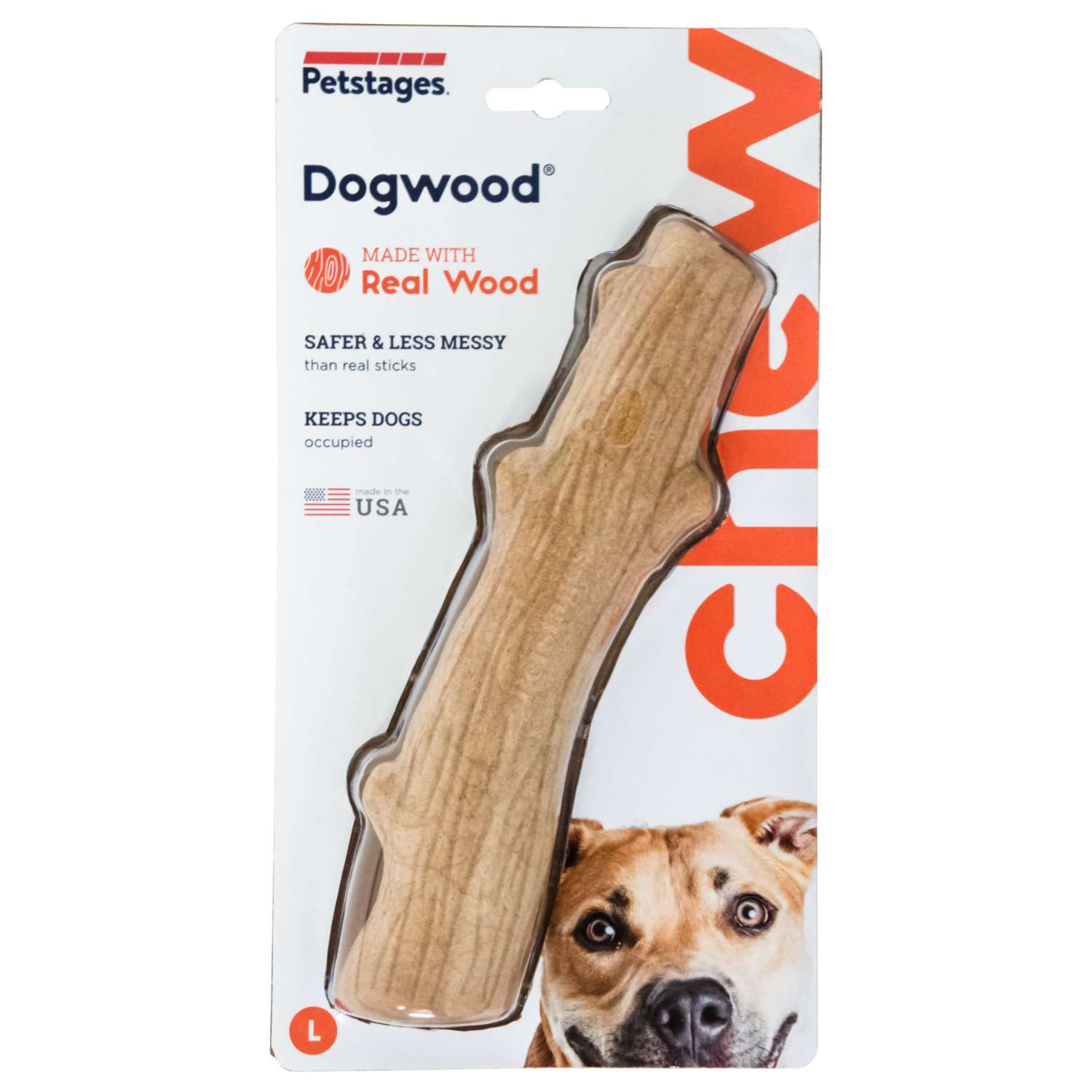 Игрушка Petstages Dogwood палочка деревянная, для собак, большая, 22 см