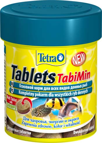 TetraTabletsTabiMin корм для всех видов донных рыб 120 таб.