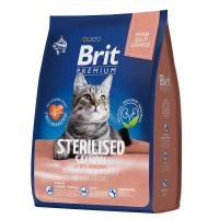 Сухой корм Brit Premium Cat Sterilized Salmon & Chicken с лососем и курицей для взрослых стерилизованных кошек