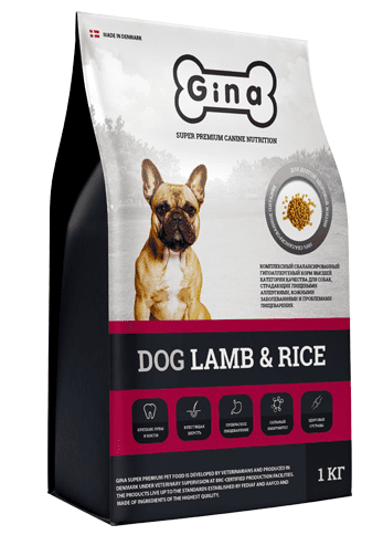 Корм для собак Джина Ягненок и рис (Gina Lamb Rice Denmark)