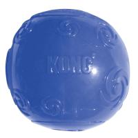 Kong игрушка для собак Сквиз Мячик очень большой резиновый с пищалкой