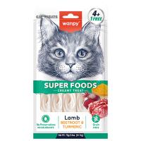 Лакомство Wanpy Cat для кошек «нежное пюре» из ягненка со свеклой и куркумой 70 г