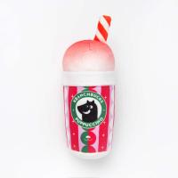 Игрушка Mr.Kranch для собак Капучино Kranchbucks с пищалкой и хрустящей трубочкой новогодняя серия