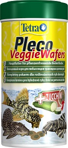 TetraPleco Veggie Wafers корм-пластинки с добавлением цуккини для донных рыб 250 мл