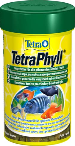 TetraPhyll корм для всех видов рыб растительные хлопья 100 мл