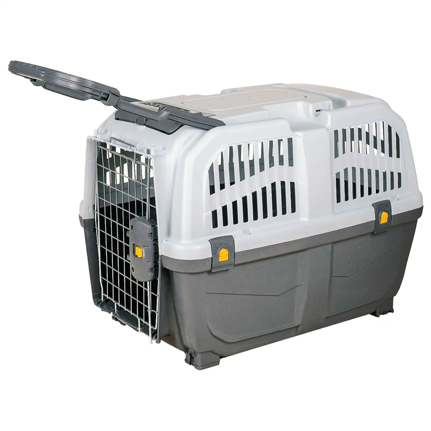 MPS переноска для собак и кошек SKUDO 5 79х58,5х65h см с металлической дверцей с замком серая