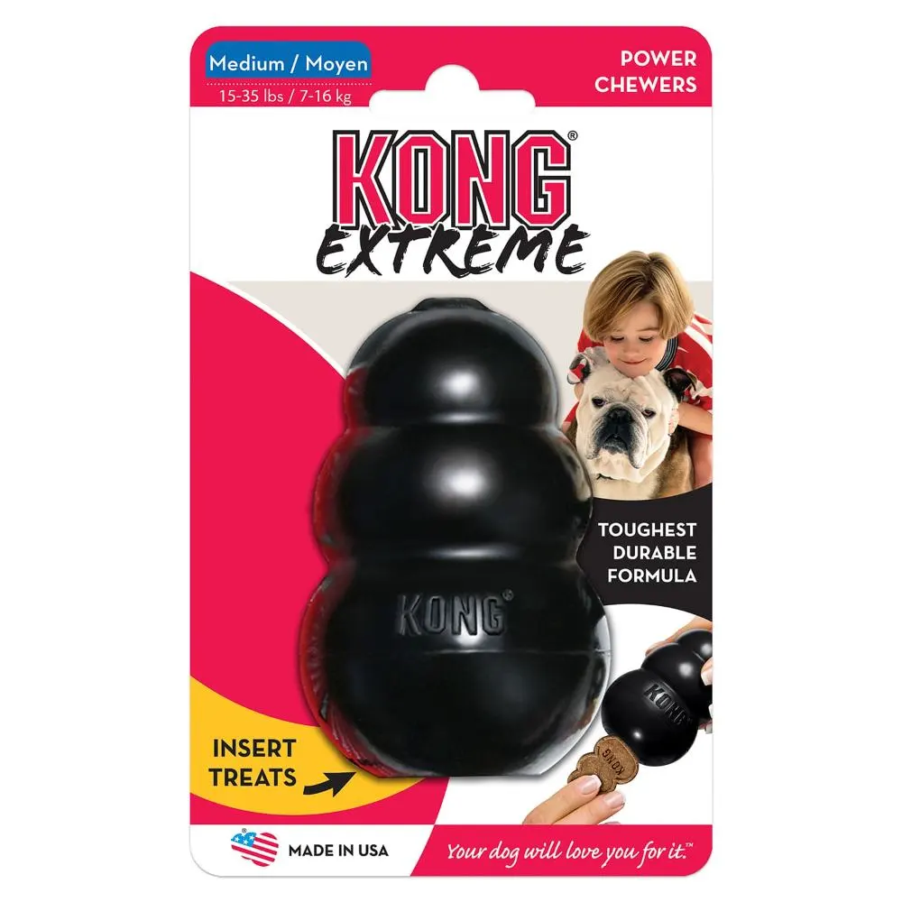 KONG Extreme игрушка для собак КОНГ M очень прочная средняя 8х6 см