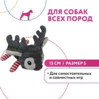 Игрушка для собак Petpark Олень 13 см разноцветный, с пищалкой, размер S