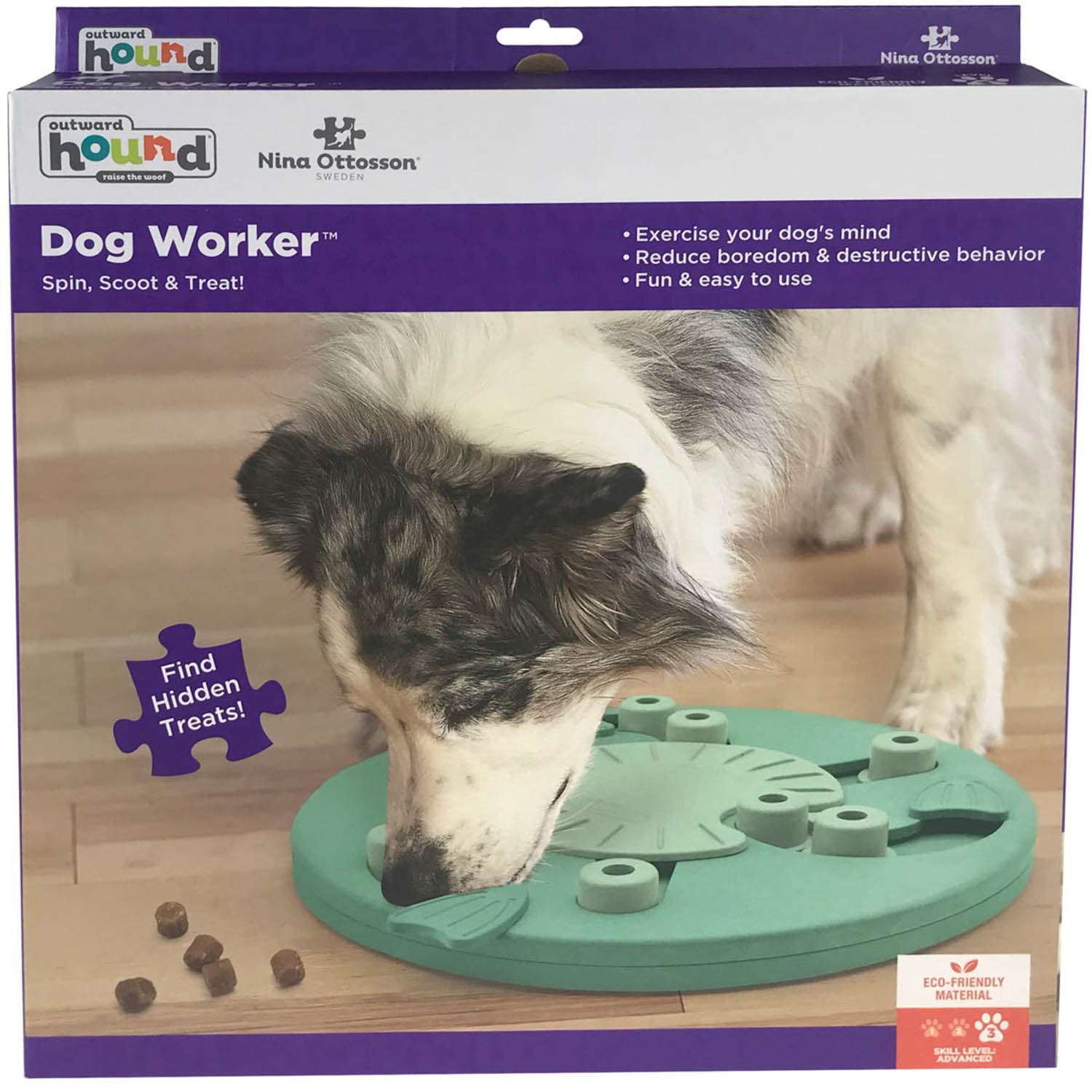 Игра-головоломка Nina Ottosson Worker для собак, 3 уровень сложности (продвинутый)