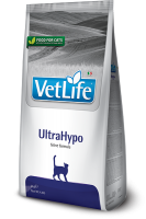 Корм Farmina Vet Life UltraHypo для кошек пищевая аллергия и пищевая непереносимость