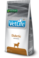 Корм Farmina VetLife Diabetic для собак для контроля потребления сахаров