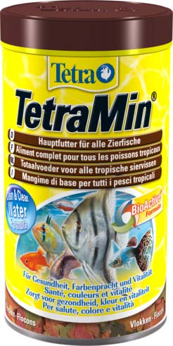 TetraMin корм для всех видов рыб в виде хлопьев 500 мл