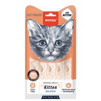 Лакомство Wanpy Cat для котят «нежное пюре» из лосося 70 г
