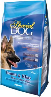 Special Dog корм для собак с чувствительной кожей и пищеварением с тунцом и рисом