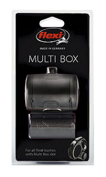 Flexi аксессуар Multi box S-М/L (бокс для лакомств или пакетиков для сбора фекалий) черный