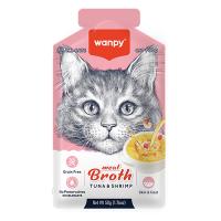 Пауч Wanpy Cat для кошек "Бульон" с тунцом и креветкой 50 г