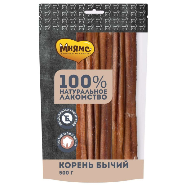Лакомство Мнямс для собак Корень бычий 500г