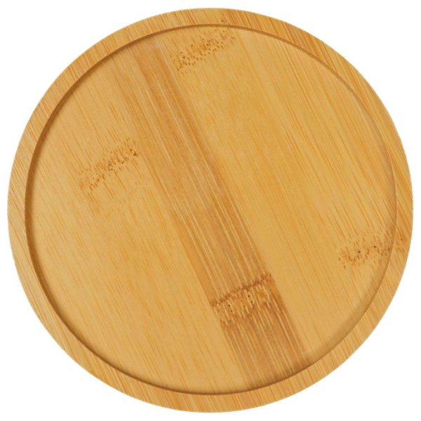 Миска Mr.Kranch Bamboo керамическая коричневая на бамбуковой подставке 530 мл