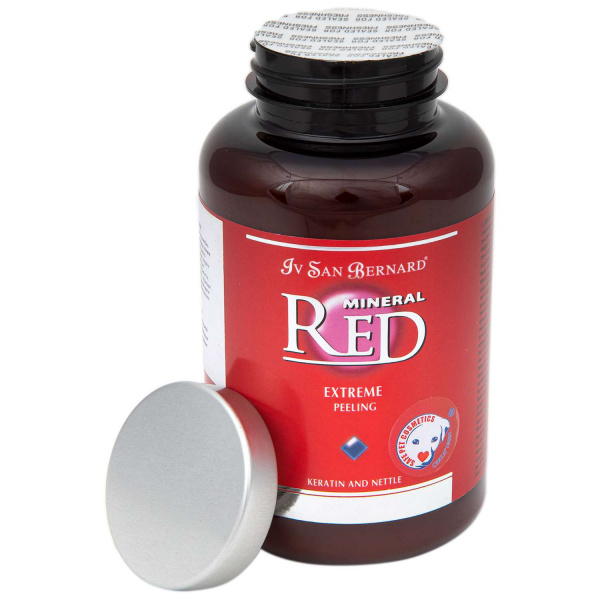 Пиллинг Iv San Bernard Mineral Red Derma Exrteme для кошек и собак, нежное средство с орехом и скорлупой миндаля 300 мл