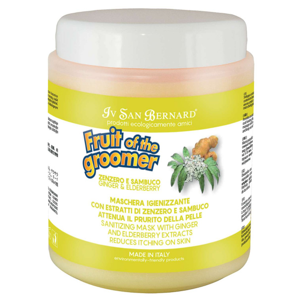 Маска Iv San Bernard Fruit of the Groomer Ginger&Elderbery, восстанавливающая с противовоспалительным эффектом 1 л
