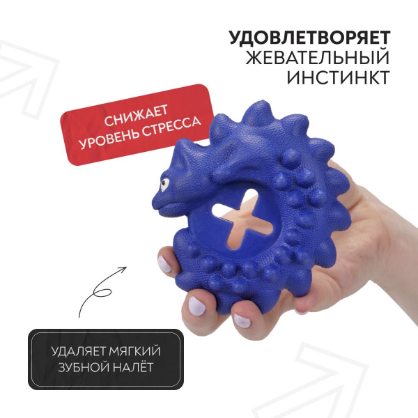 Игрушка Mr.Kranch для собак Дракончик синяя с ароматом курицы